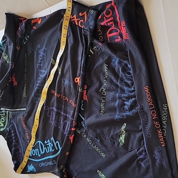 Y2K VON DUTCH ORIGINALS MARK OF LA 90046 LADIES 1/4 ZIP PULLOVER SIZE 1X - Picture 9 of 11